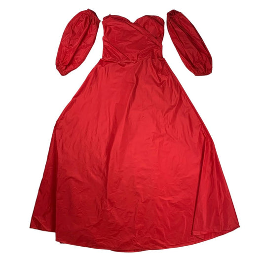 Vestido Strapless  MENAGE A TROIS  Color Rojo Talle 40