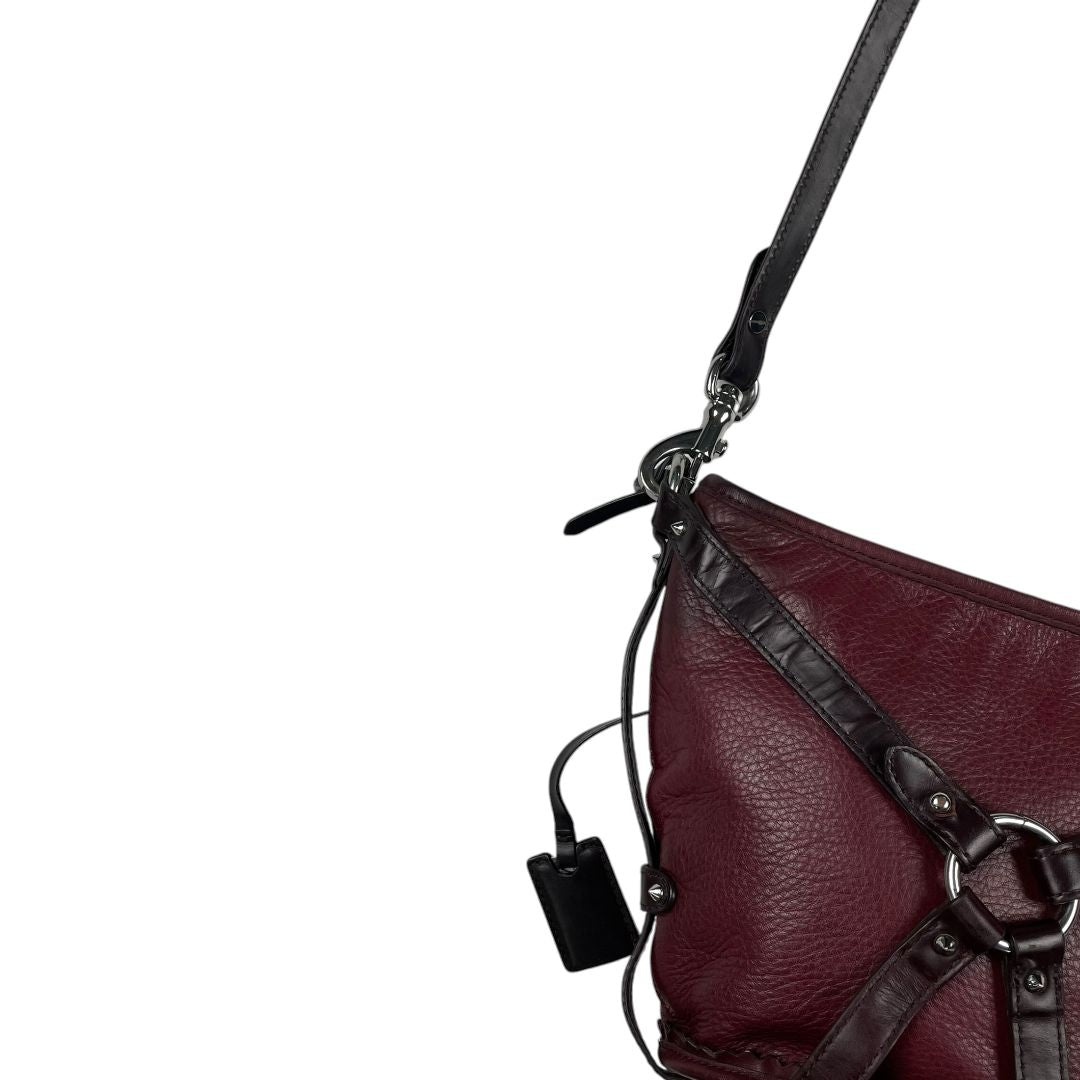 ALEXANDER MCQUEEN  Cartera  Color Bordeaux  Medida 28cm X 18cm