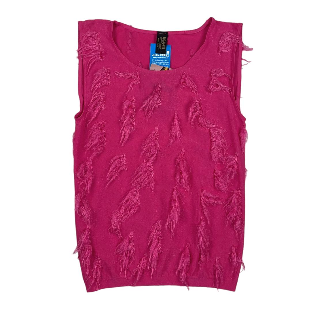 Top Sin Mangas  WOLFORD  Color Fucsia Talle M