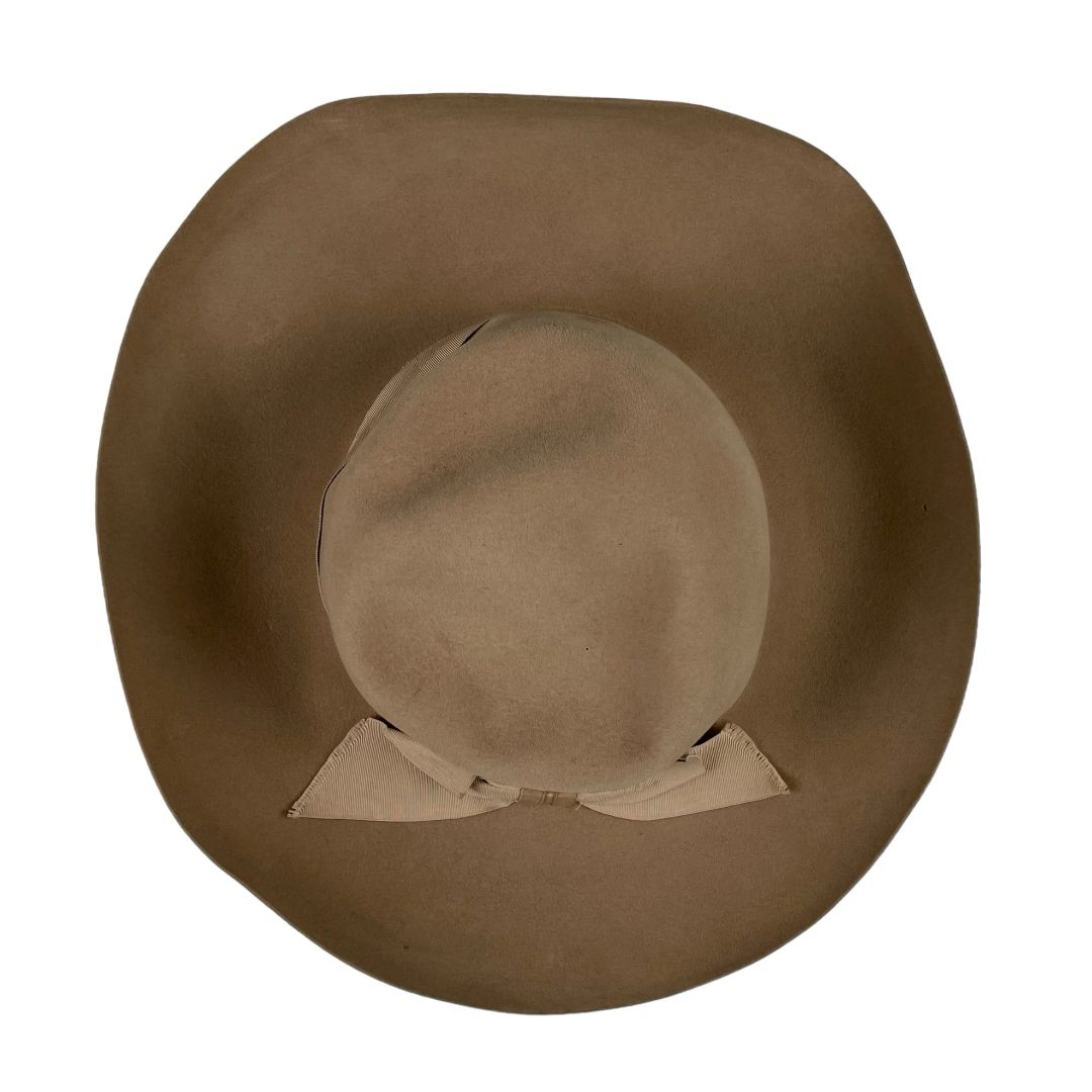 Sombrero Con Ala  BORSALINO  Color Beige Talle 4.5