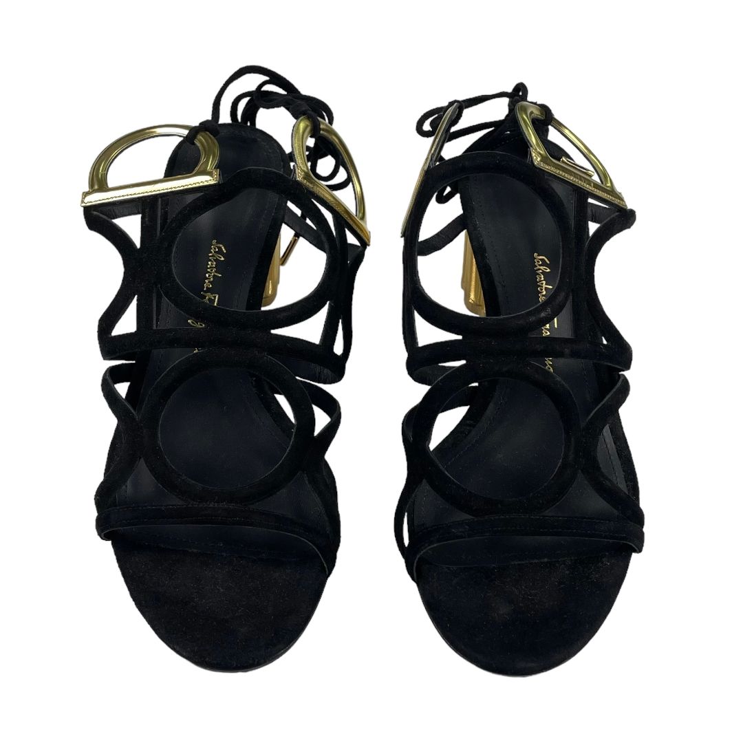 Sandalias  FERRAGAMO  Color Negro Talle 35,5