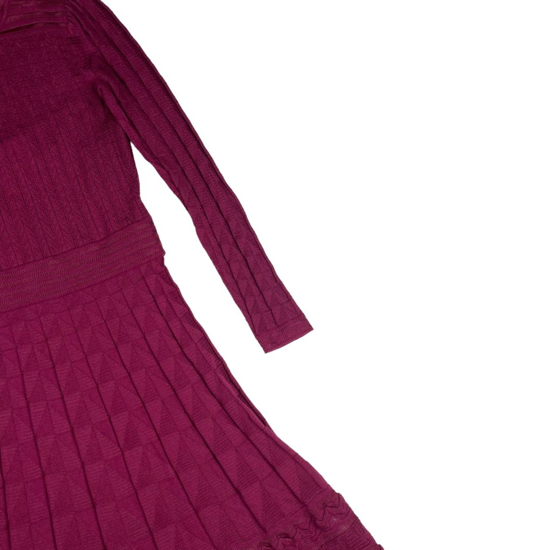 Vestido Manga Larga  MISSONI  Color Bordeaux Talle M