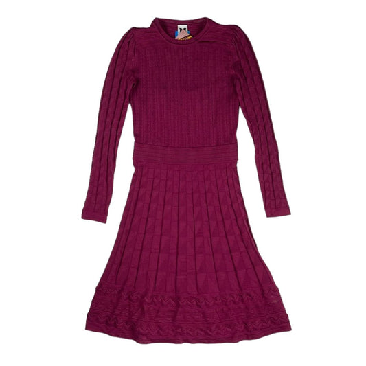 Vestido Manga Larga  MISSONI  Color Bordeaux Talle M