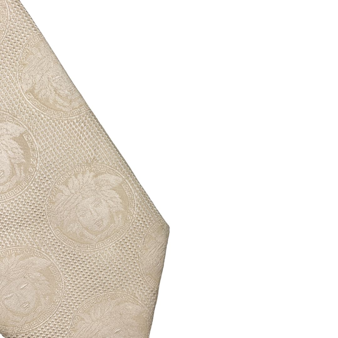 Corbata  VERSACE  Color Blanco Talle Unico