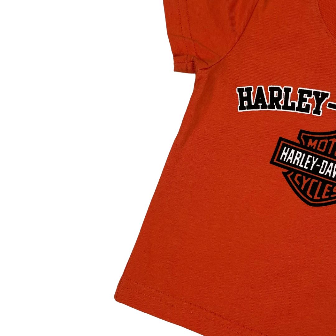 Conjunto X3  HARLEY DAVIDSON  Color Negro y Naranja Talle 12