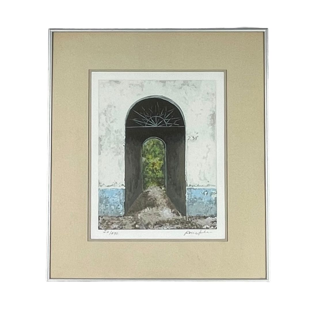 ANONIMO  Arte con Vidrio  Estilo Paisajismo  Medida 50cm X 44cm