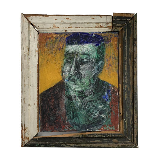 Arte sin Vidrio  ALEJANDRO PARISI  Estilo Retrato Medida 67cm X 56cm