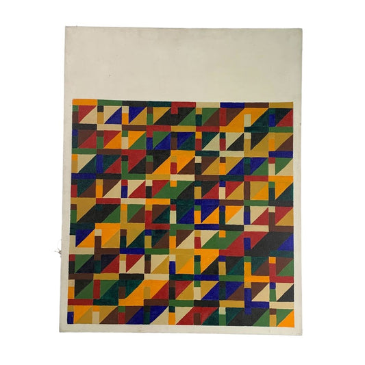 Arte sin Vidrio  PETER MANN  Estilo Geometrico Medida 105cm X 85cm