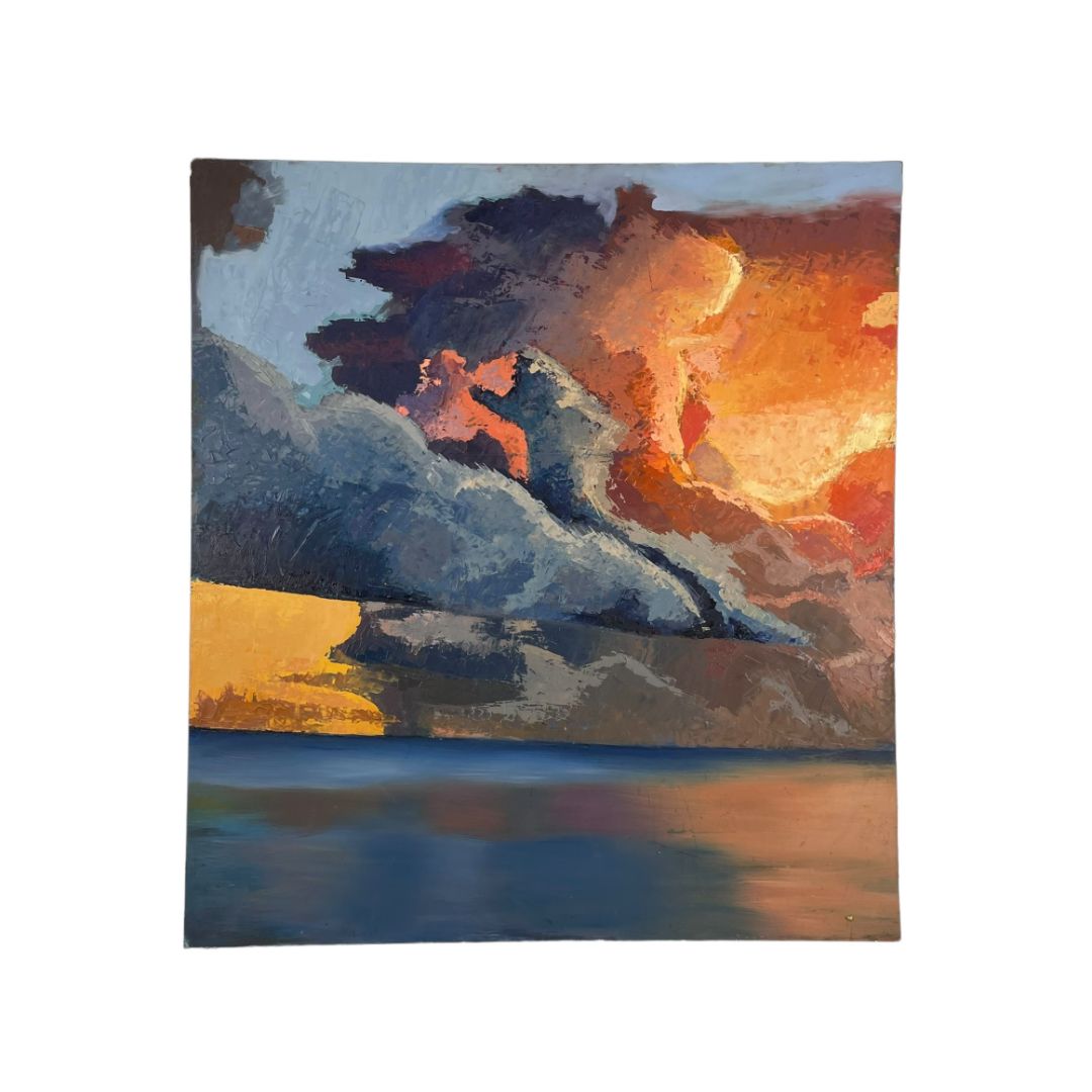 ANONIMO  Arte sin Vidrio  Estilo Paisajismo  Medida 85 cm X 77 cm