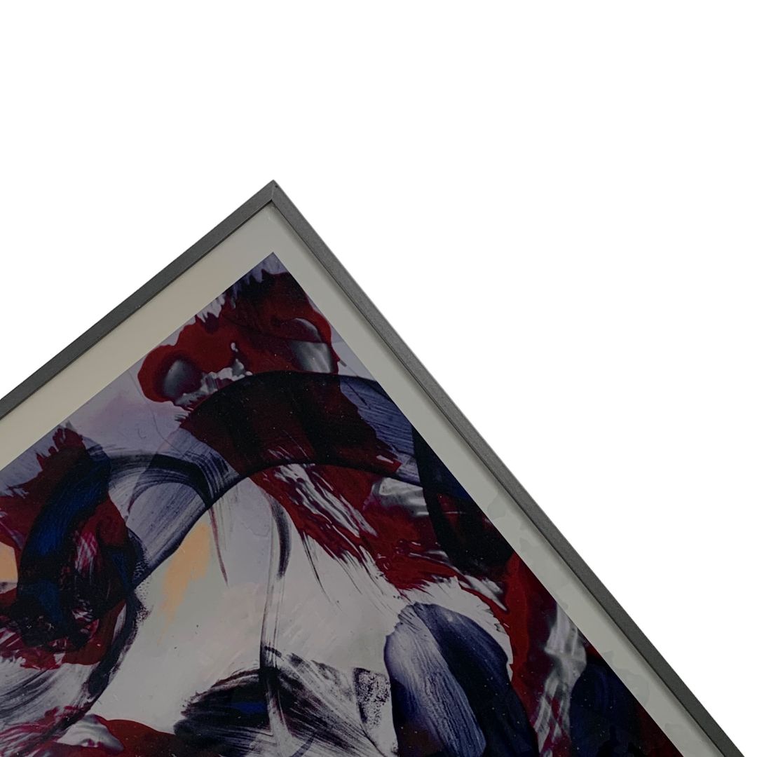 ANONIMO  Arte con Vidrio  Estilo Abstracto  Marco 58 cm X 46 cm Obra 55 cm X 44 cm