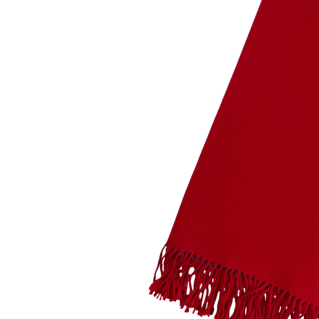 Pashmina  LEONARDI  Color Rojo Medida 170cm X 62cm