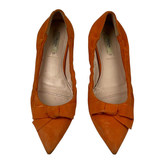 Zapatos  PRADA  Color Naranja Talle 38,5