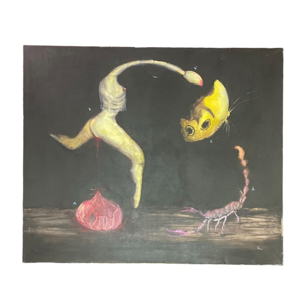 Arte sin Vidrio  CELESTE LEDESMA  Estilo Surrealista Obra 100 cm X 120 cm