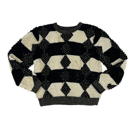 Sweater  SIN MARCA  Color Varios Blanco Y Negro Talle L