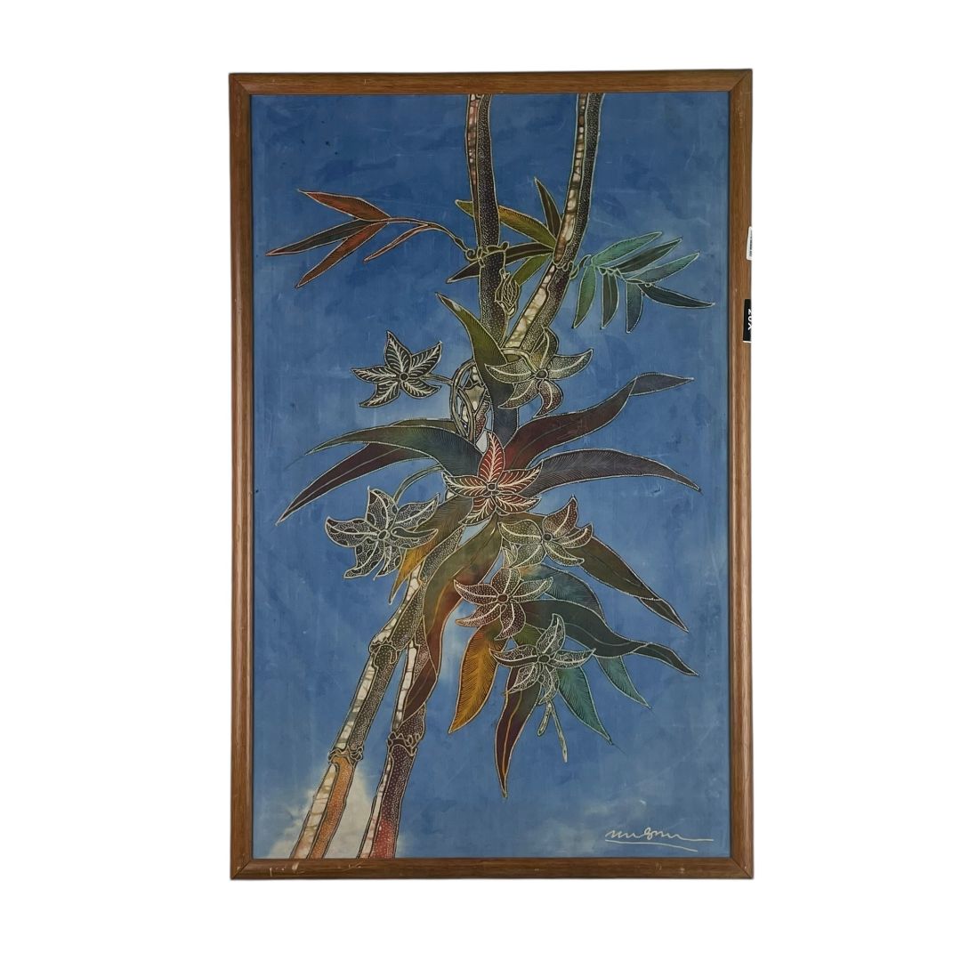 ANONIMO  Arte sin Vidrio  Color Varios Floral  Marco 70 cm X 46 cm Obra 66 cm X 42 cm