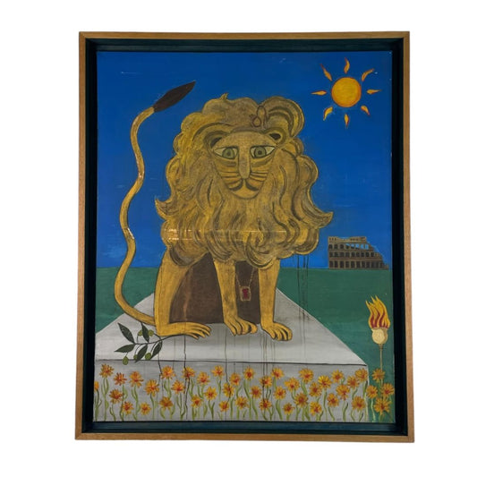 Arte sin Vidrio  ANONIMO  Estilo Figurativo Marco 108 cm X 88 cm Obra 99 cm X 80 cm