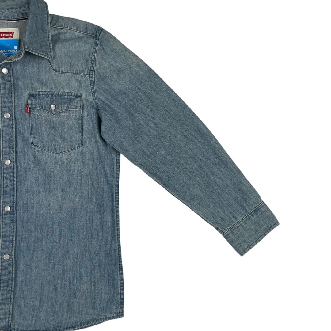 Camisa Manga Larga  LEVIS  Color Celeste Talle M