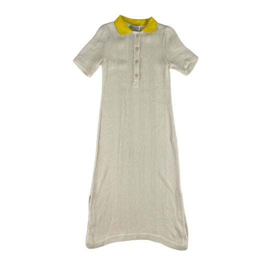 Vestido Manga Corta  MENAGE A TROIS  Color Beige Talle 40