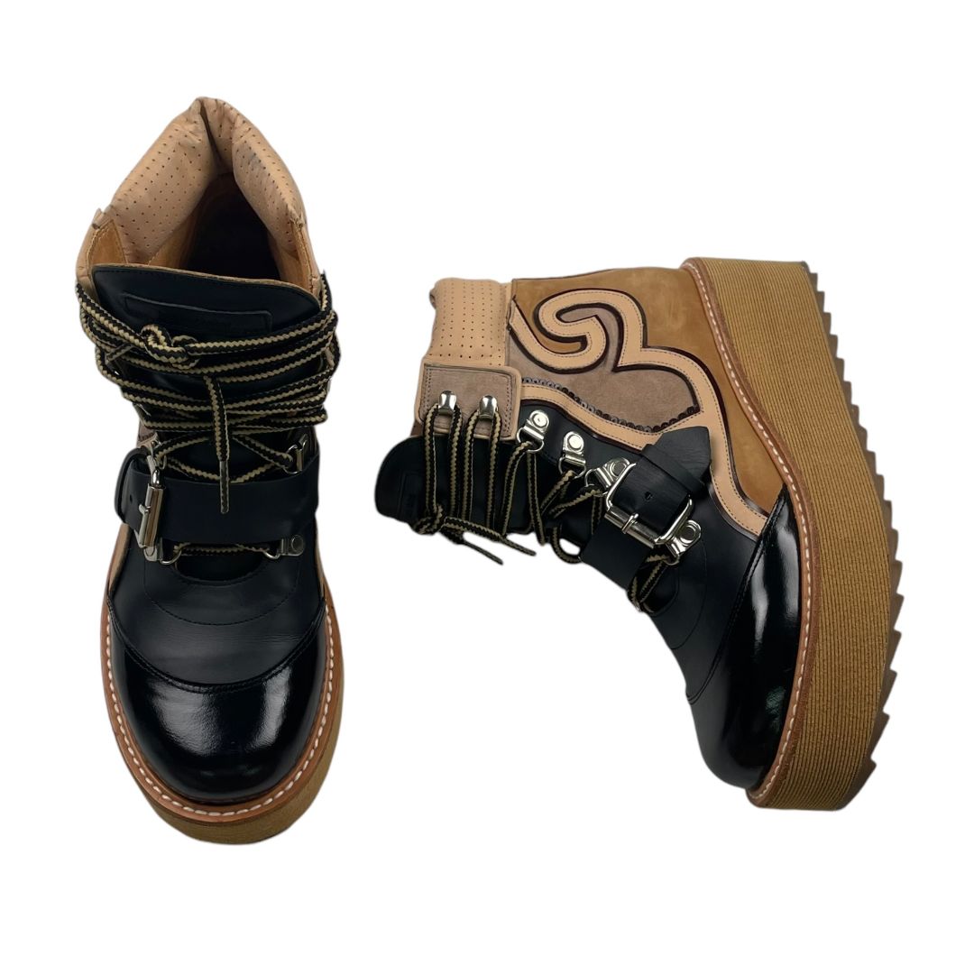 Bota Corta  JAZMIN CHEBAR  Color Varios Marron y Negro Talle 40