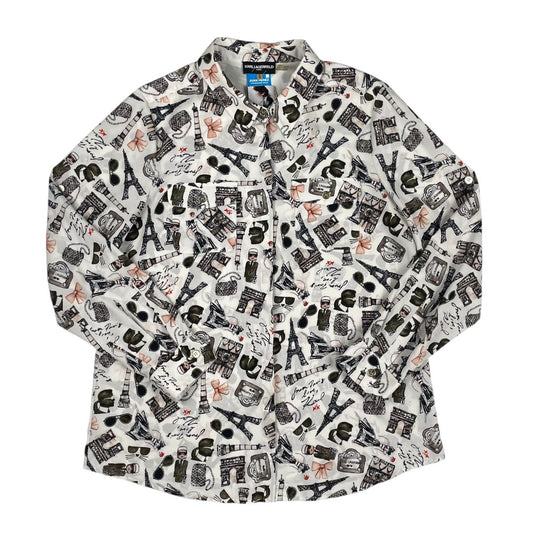 Camisa Manga Larga  LAGERFELD  Color Varios  Estampado Talle M