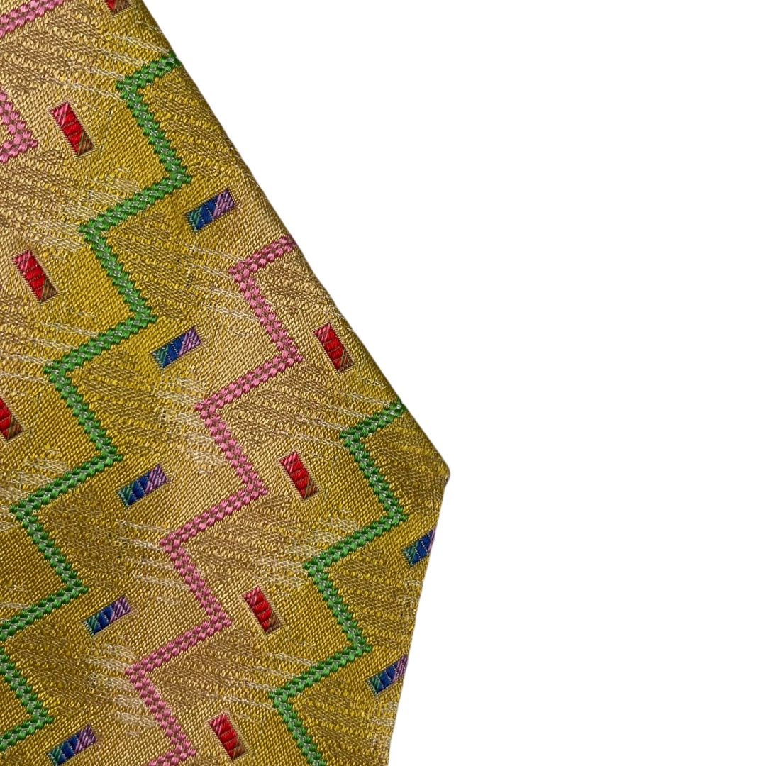 Corbata  MISSONI  Color Amarillo Talle Unico