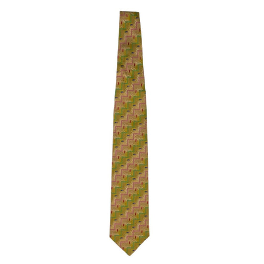 Corbata  MISSONI  Color Amarillo Talle Unico