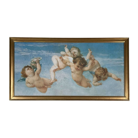 ANONIMO  Arte con Vidrio  Estilo Figurativo  Obra 58 cm X 118 cm Marco 68 cm X 128 cm