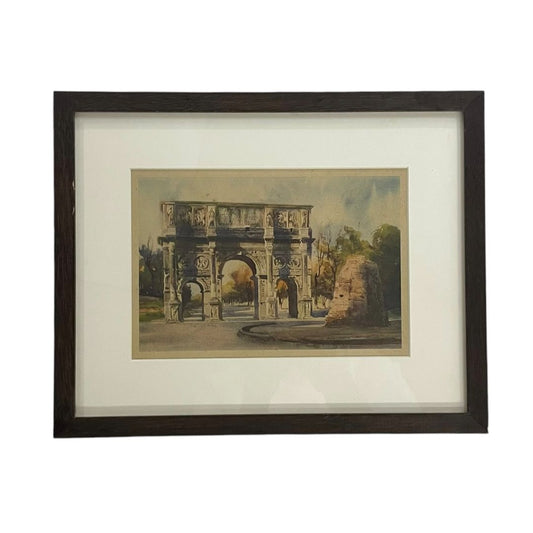 ANONIMO  Arte con Vidrio  Estilo Paisajismo  Medida 30cm X 24cm