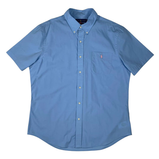 Camisa Manga Corta  RALPH LAUREN  Color Celeste Talle XL