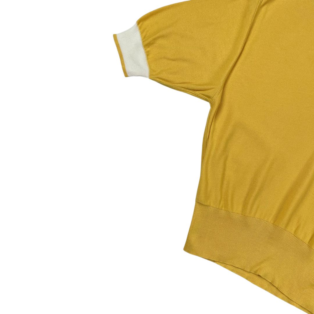 Blusa Manga Corta  SONIA RYKIEL  Color Amarillo Talle 40