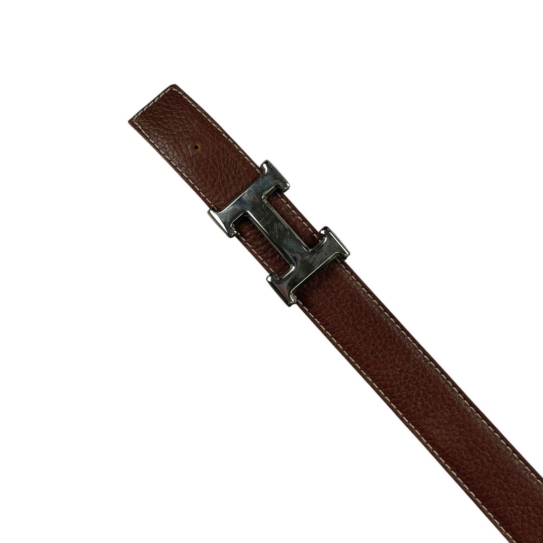 Cinturon Otro  HERMES  Color Marron Medida 110cm