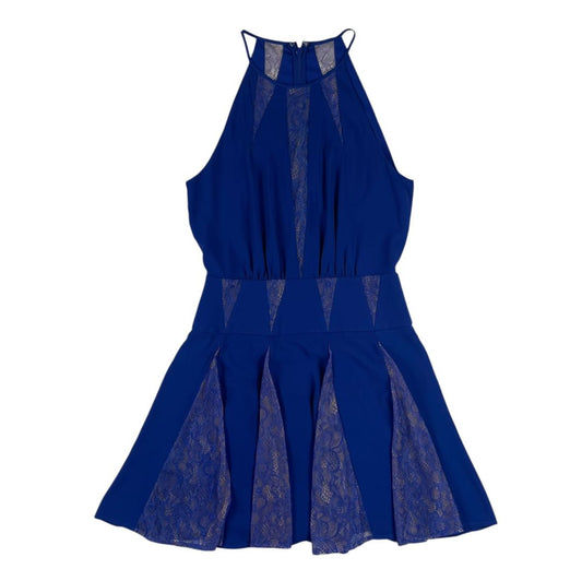 Vestido Sin Manga  BCBG  Color Azul Talle 4