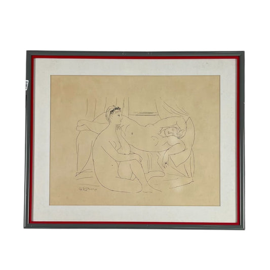 Arte con Vidrio  ANONIMO  Estilo Figurativo Obra 37 cm X 48 cm Marco 51 cm X 63 cm