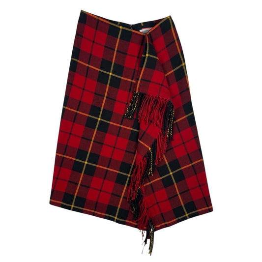 Pollera Media Pierna  UNIQLO  Color Varios Escoces Rojos Talle S