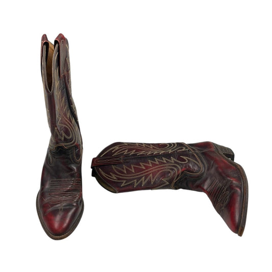 Bota Cowboy  SIN MARCA  Color Bordeaux Talle 40
