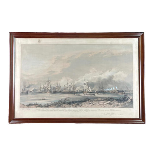 Arte con Vidrio  DICKINSON  Estilo Figurativo Obra 49 cm X 87 cm Marco 70 cm X 104 cm