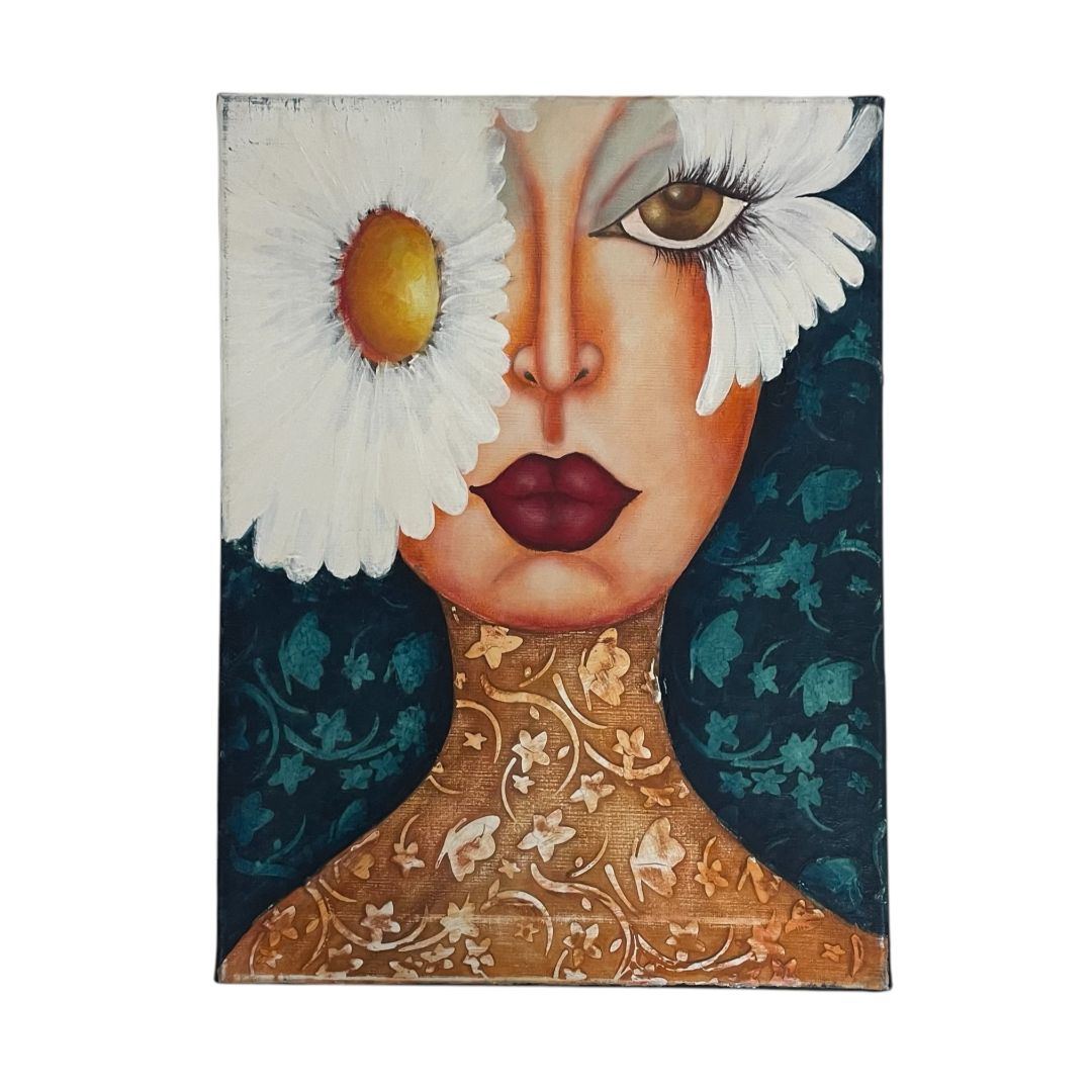 ANONIMO  Arte sin Vidrio Triptico  Estilo Figurativo  Medida 40cm X 30cm