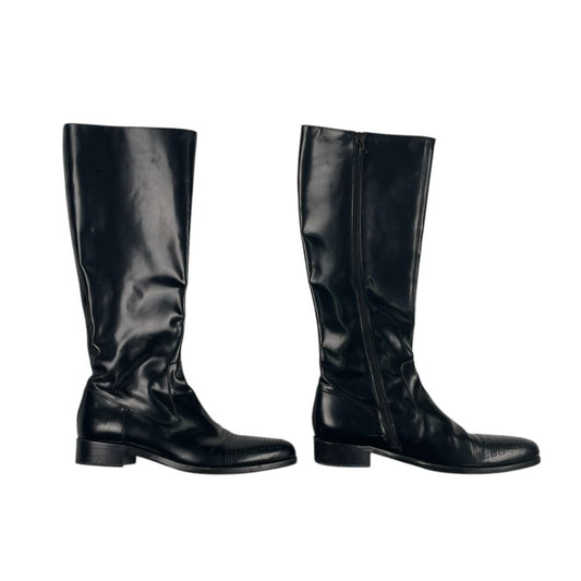 Bota Larga  PRADA  Color Negro Talle 39,5