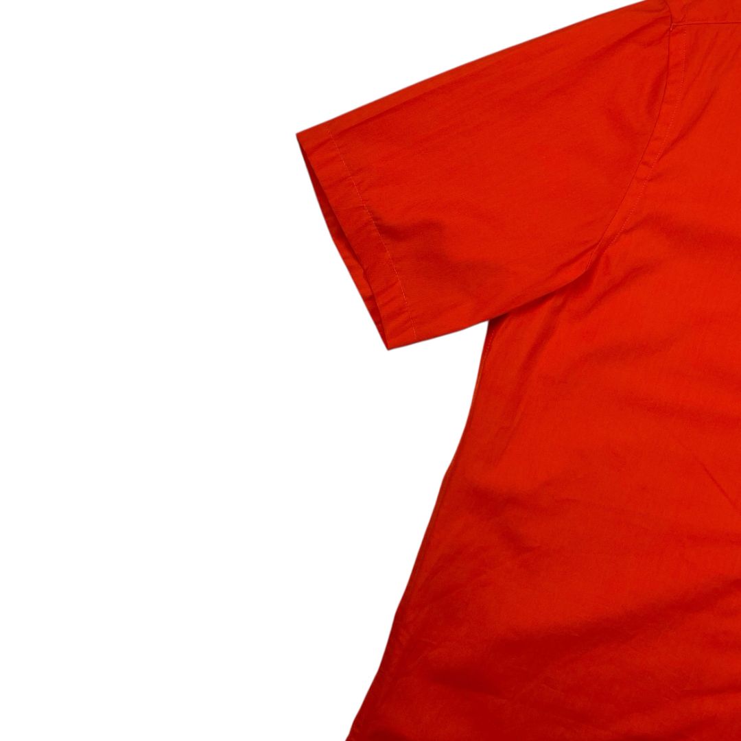 Camisa Manga Corta  ZARA  Naranja Talle M