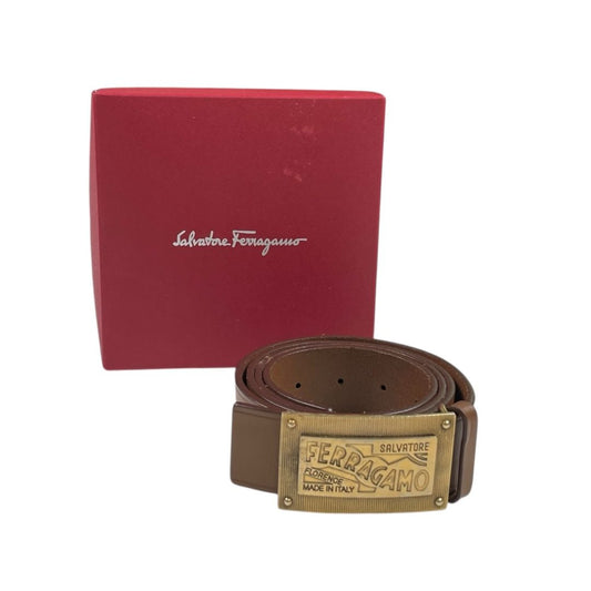Cinturon Otro  FERRAGAMO  Color Marron Medida 105cm