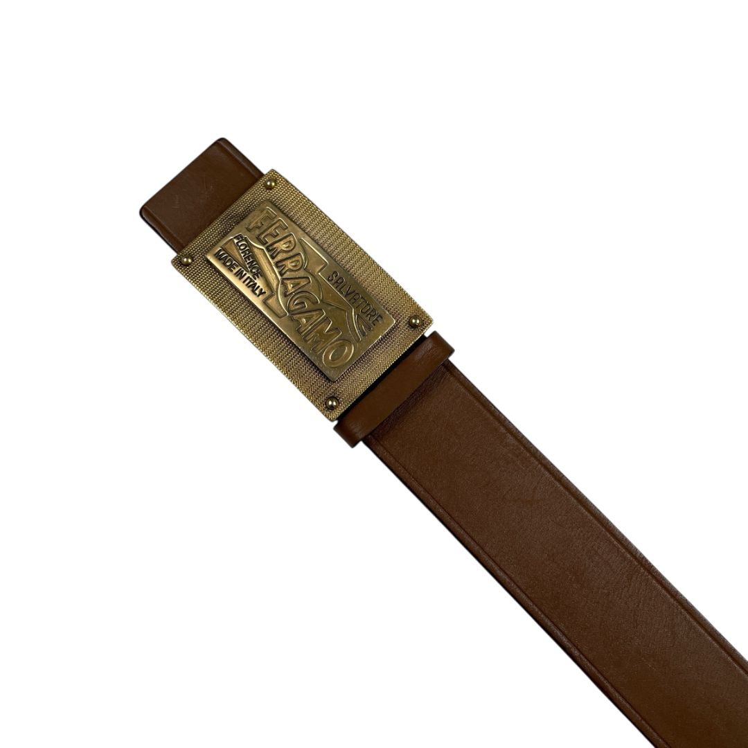 Cinturon Otro  FERRAGAMO  Color Marron Medida 105cm