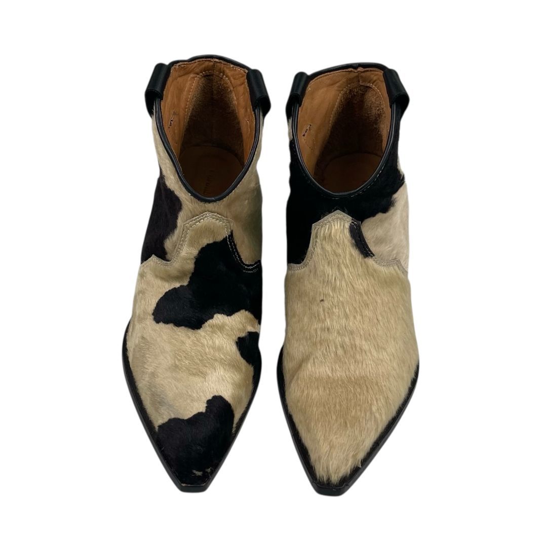 Bota Corta  CÓRDOBA  Color Varios Beige Y Negro Talle 39