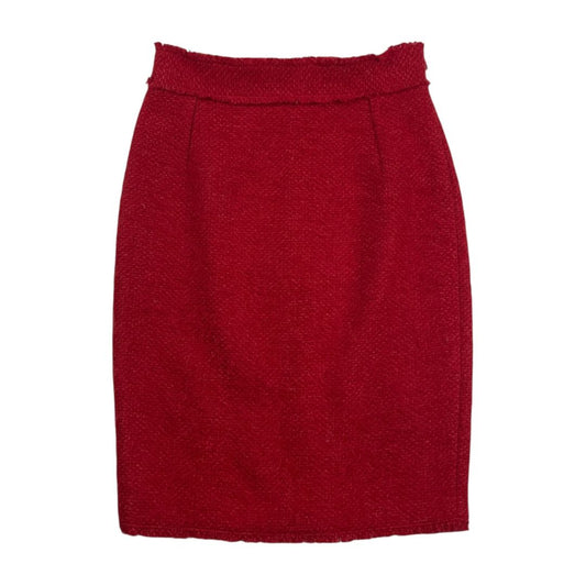 Pollera Media Pierna  CAROLINA HERRERA  Color Rojo Talle 4