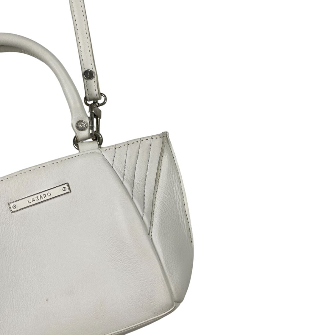 Cartera  LAZARO  Color Blanco Medida 40cm X 25cm