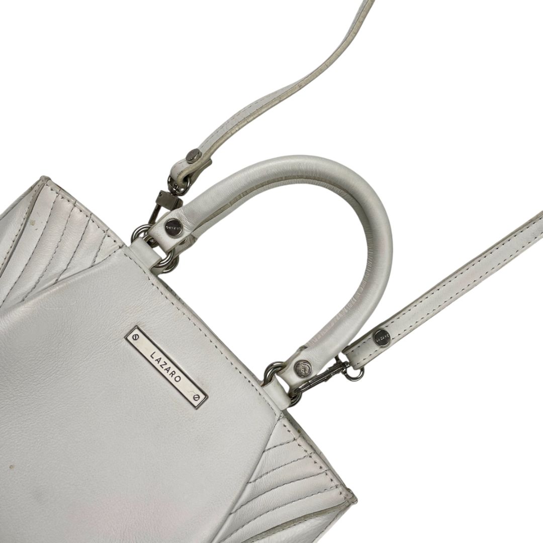 Cartera  LAZARO  Color Blanco Medida 40cm X 25cm