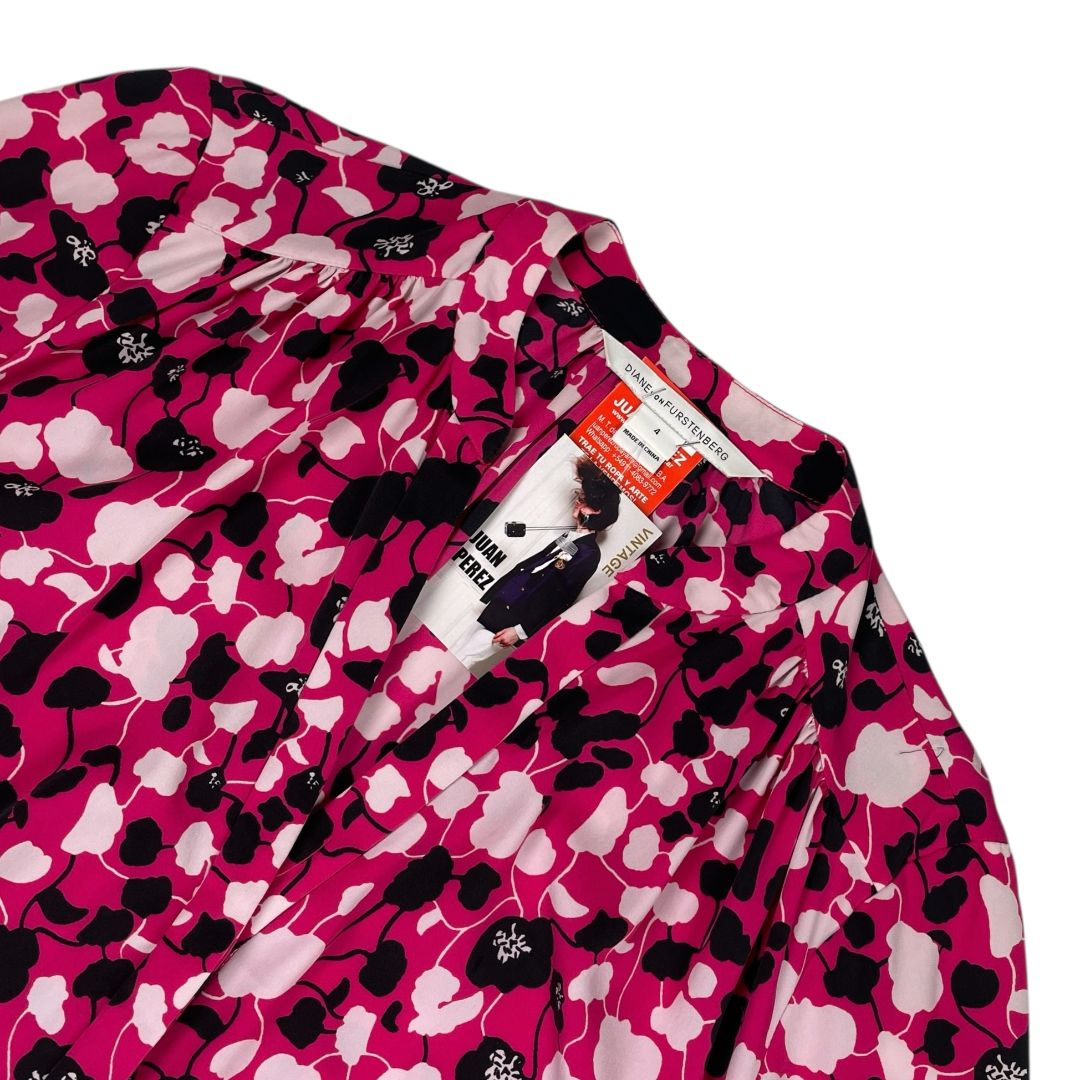 Vestido  DIANE VON FÜRSTENBERG  Color Fucsia Talle 4