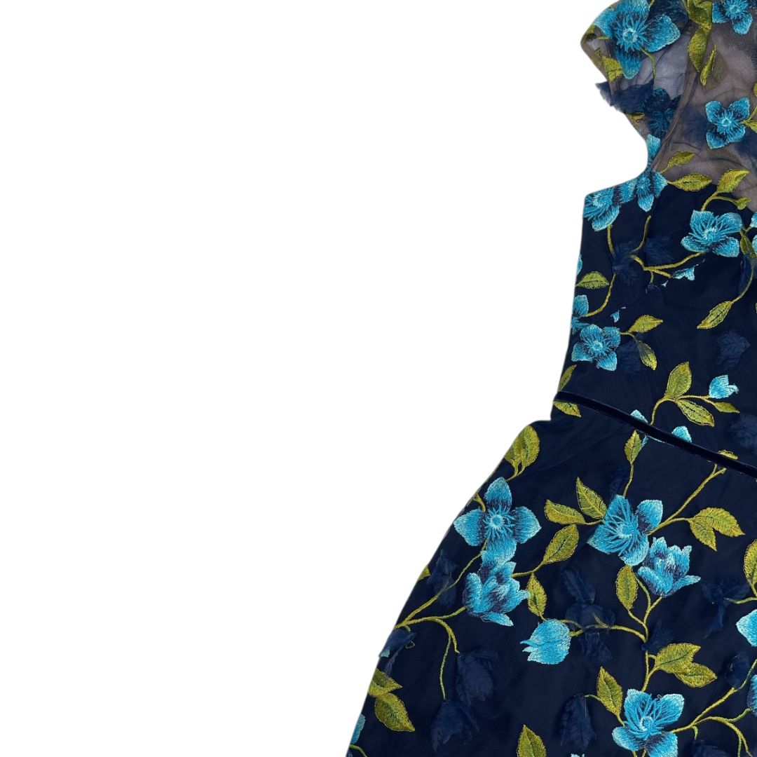 Vestido Sin Manga  MARCHESA  Color Varios Floral Talle 12