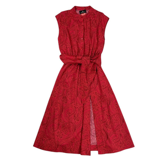 Vestido Sin Manga  ETRO  Color Rojo Talle 42