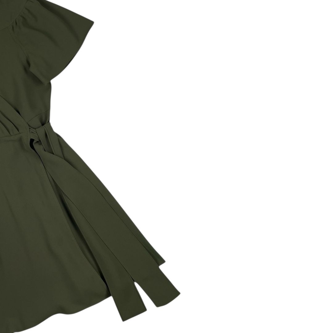 Vestido Manga Corta  DIANE VON FÜRSTENBERG  Color Verde Talle S
