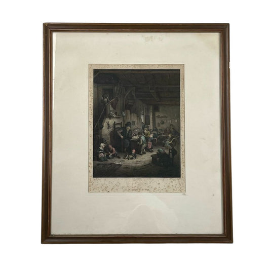ANONIMO  Arte con Vidrio  Estilo Paisajismo  Medida 57cm X 42cm